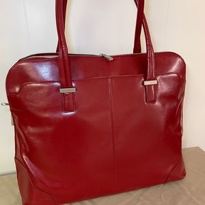 Piel leather laptop bag